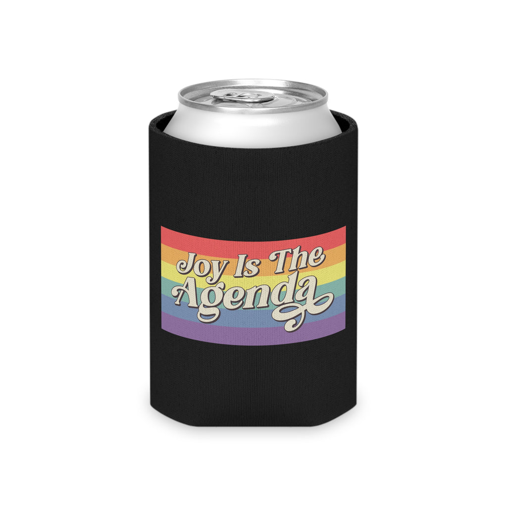 Can Cooler — "Joy Is The Agenda" Rainbow Drink Koozie