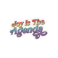 Custom Magnet — "Joy Is The Amazing" Colorful Retro Script Sticker-Style Magnet