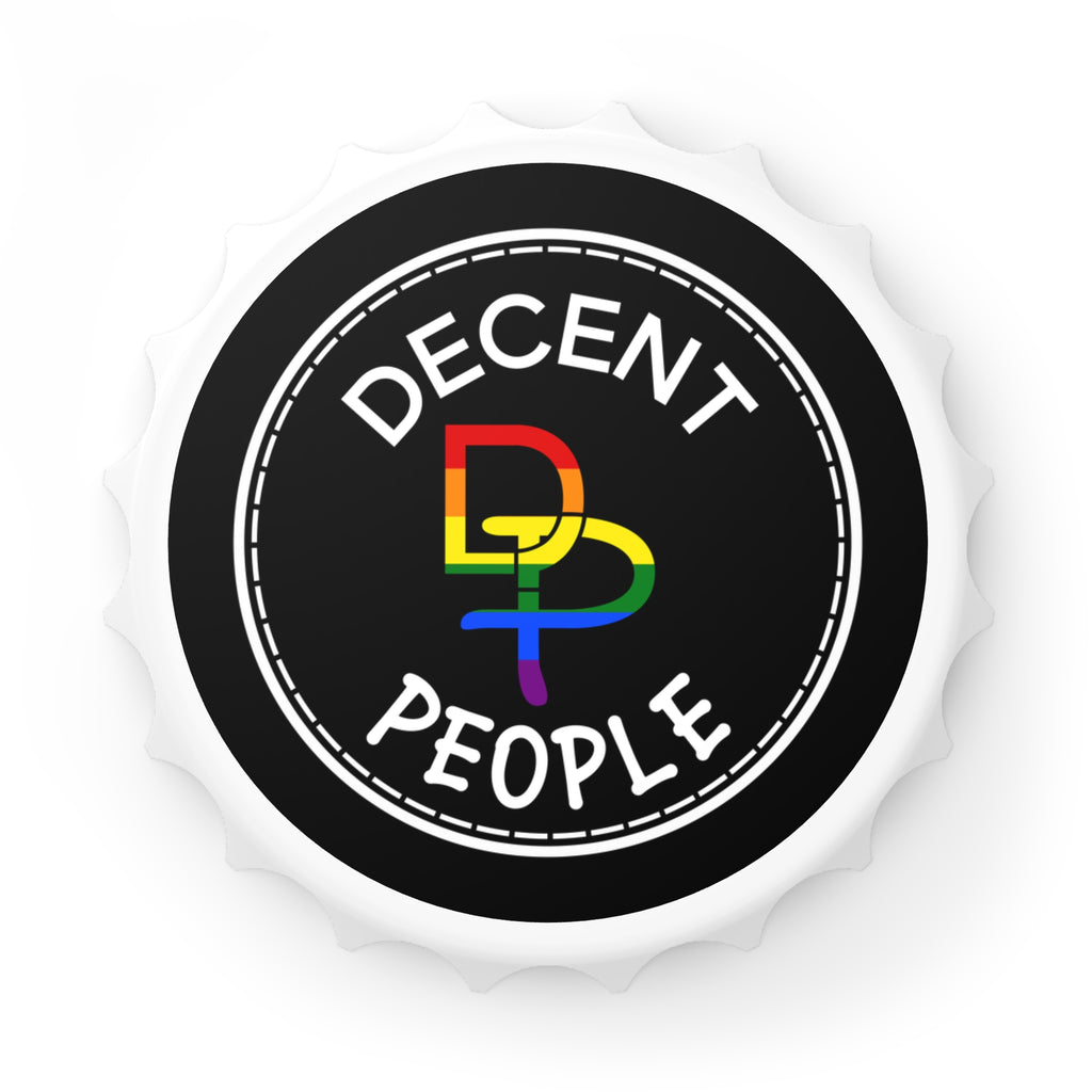 Decent People Rainbow Logo Bottle Opener — LGBT Pride Bar Tool