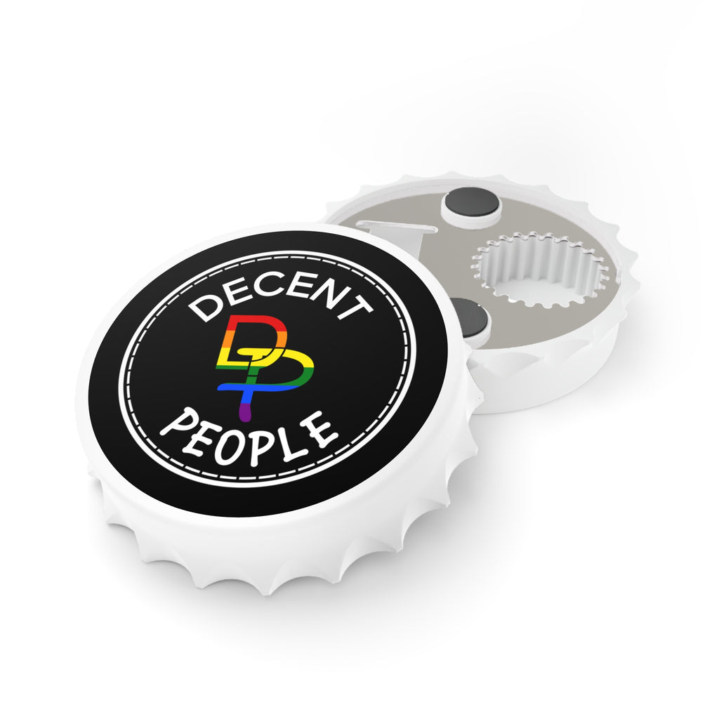 Decent People Rainbow Logo Bottle Opener — LGBT Pride Bar Tool